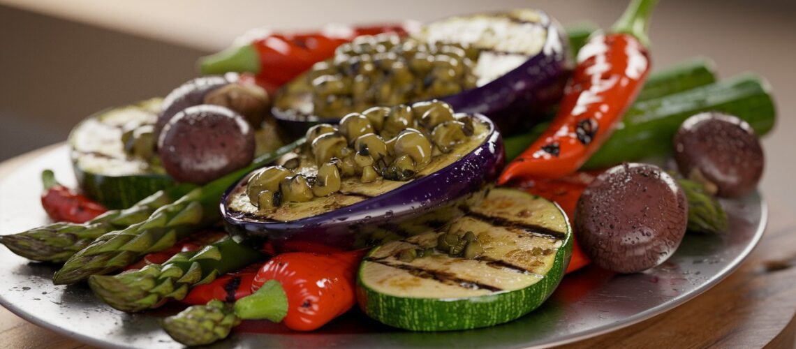 Grilled Vegetables with Olive Tapenade