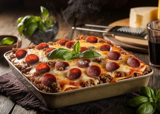 Ground Beef Pizza Casserole