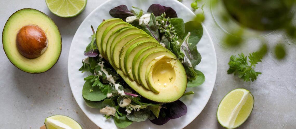 Keto Avocado Salad with Lime Dressing