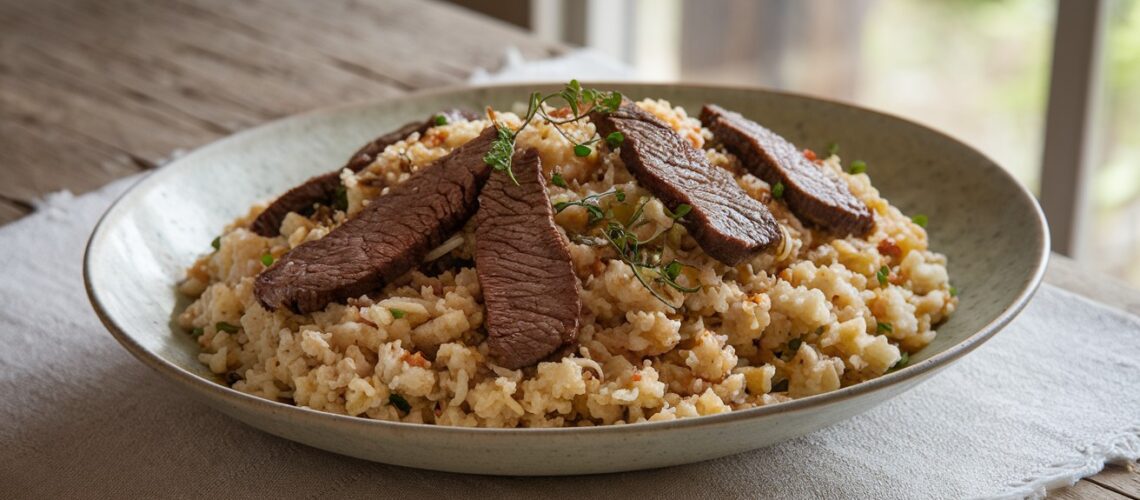 Keto Beef Fried Rice