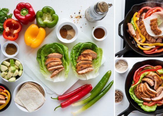 Keto Chicken Fajita Lettuce Wraps