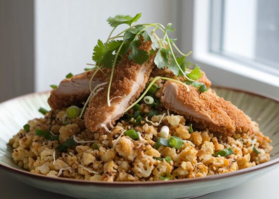 Keto Chicken Fried Cauliflower Rice