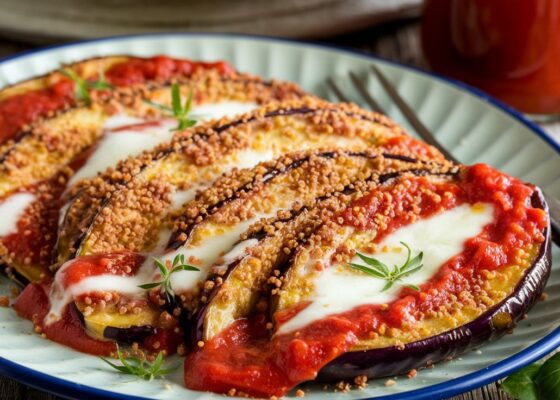 Keto Chicken and Eggplant Parmesan