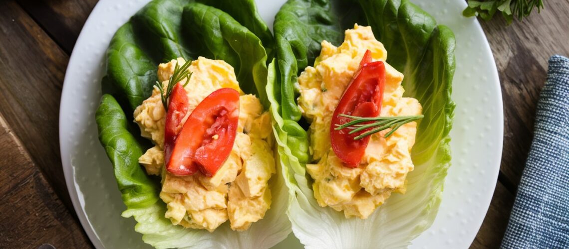 Keto Egg Salad Lettuce Wraps