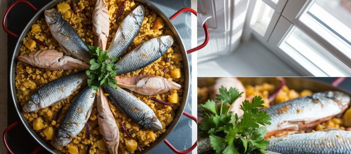 Keto Fish Paella with Cauliflower Rice