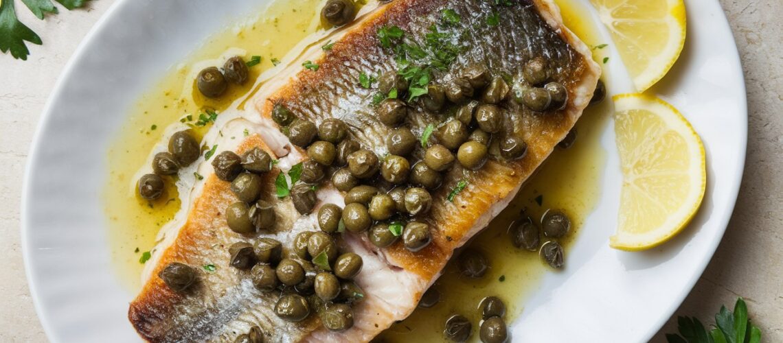 Keto Fish Piccata with Capers