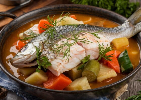 Keto Fish Stew with Vegetables