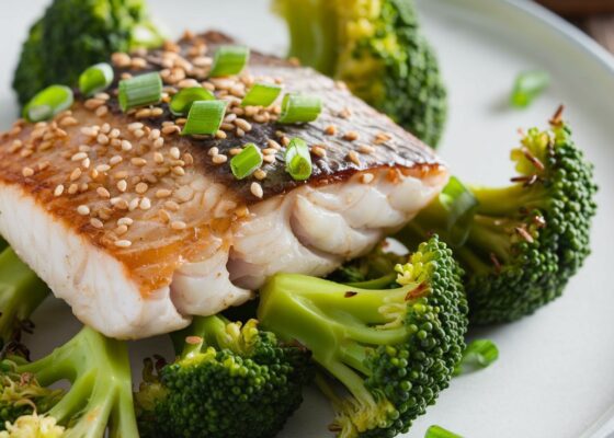 Keto Fish StirFry with Broccoli