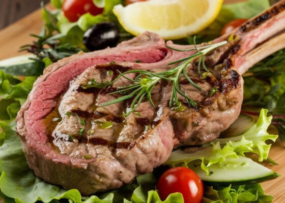 Keto Grilled Lamb Steak Salad