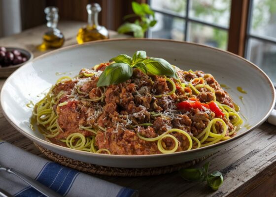 Keto Lamb Bolognese with Zoodles