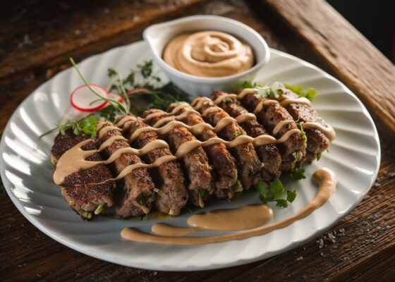 Keto Lamb Kofta with Tahini Sauce