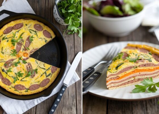 Keto Lamb Sausage Frittata