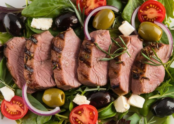 Keto Lamb and Olive Salad