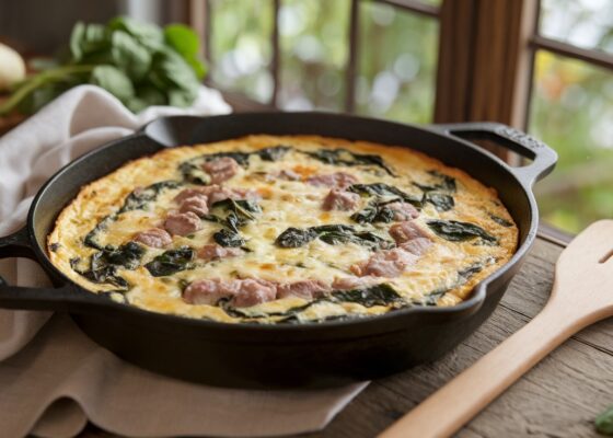 Keto Lamb and Spinach Frittata