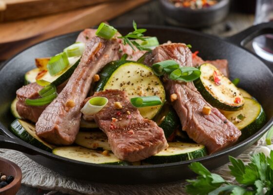 Keto Lamb and Zucchini Stir-Fry