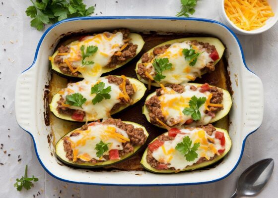 Keto Stuffed Zucchini Boats