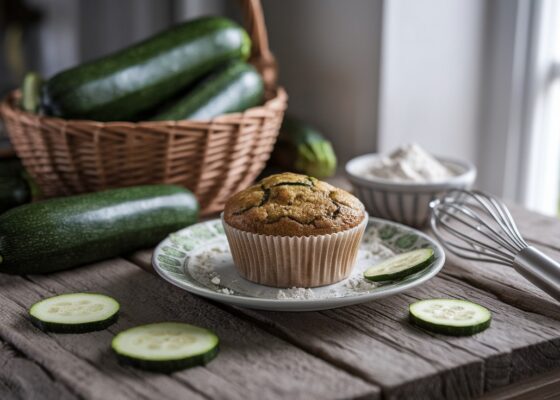 Keto Zucchini Muffins with Almond Flour