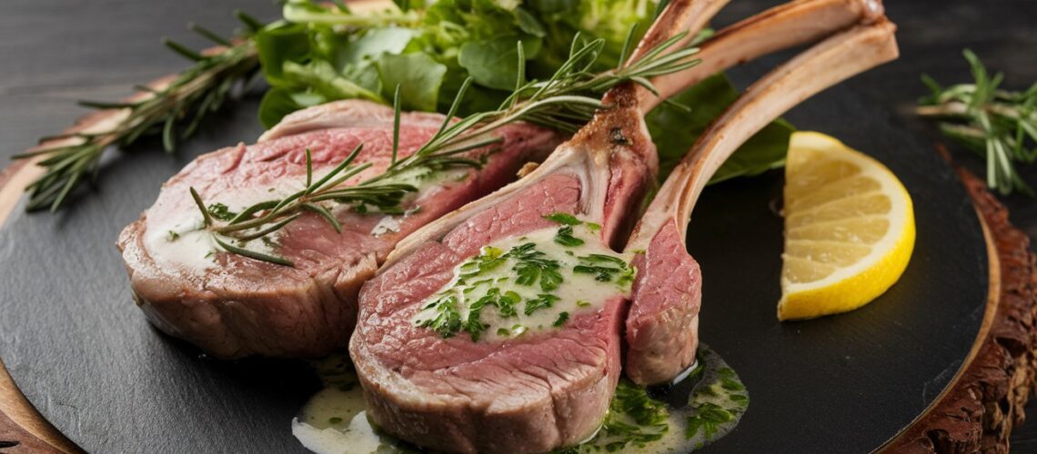 Lamb Cutlets with Herb Butter