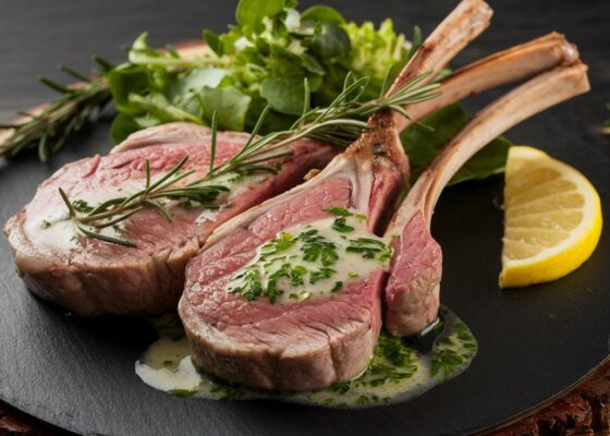 Lamb Cutlets with Herb Butter