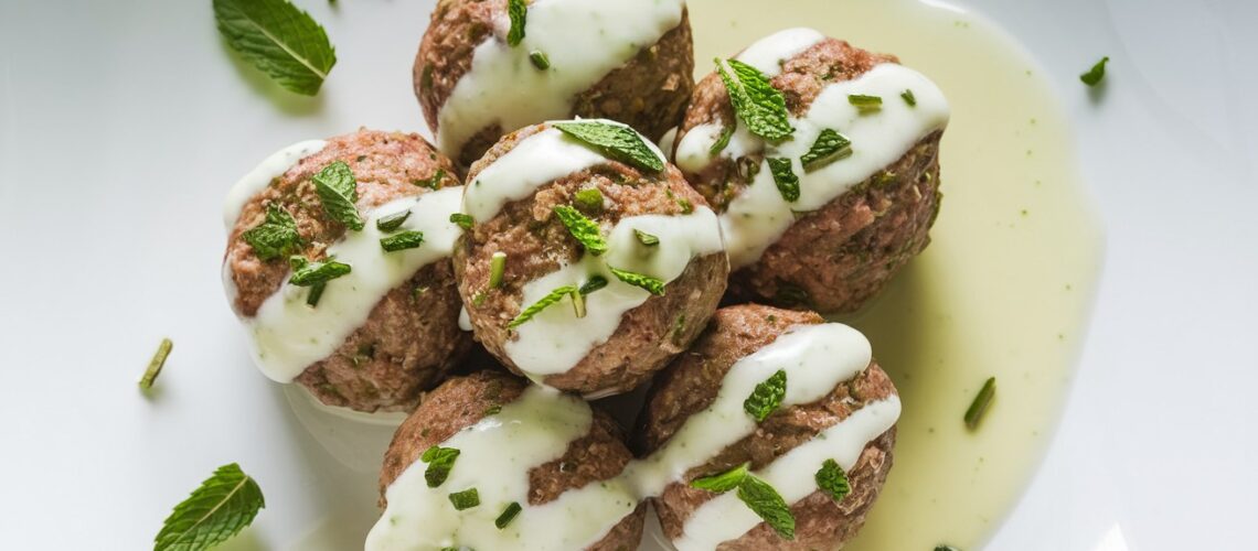 Lamb Meatballs with Mint Yogurt Sauce