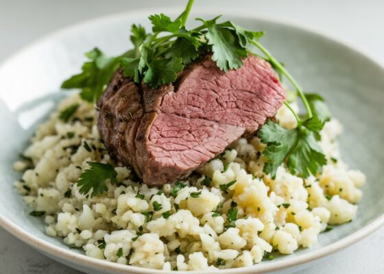 Lamb and Cauliflower “Rice” Bowls