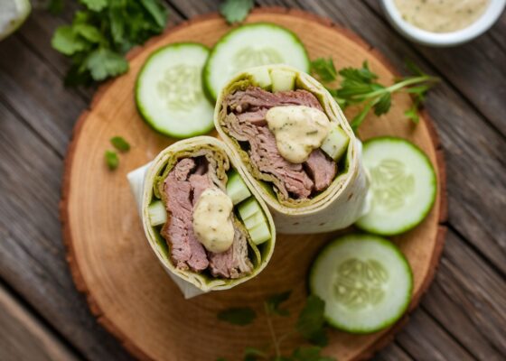 Lamb and Cucumber Keto Wraps