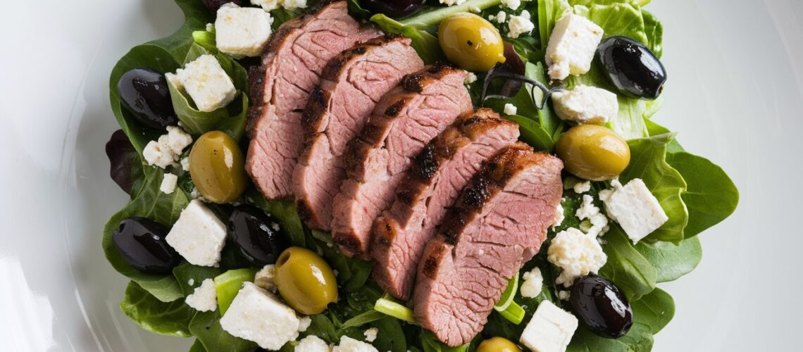 Lamb and Feta Salad with Olives