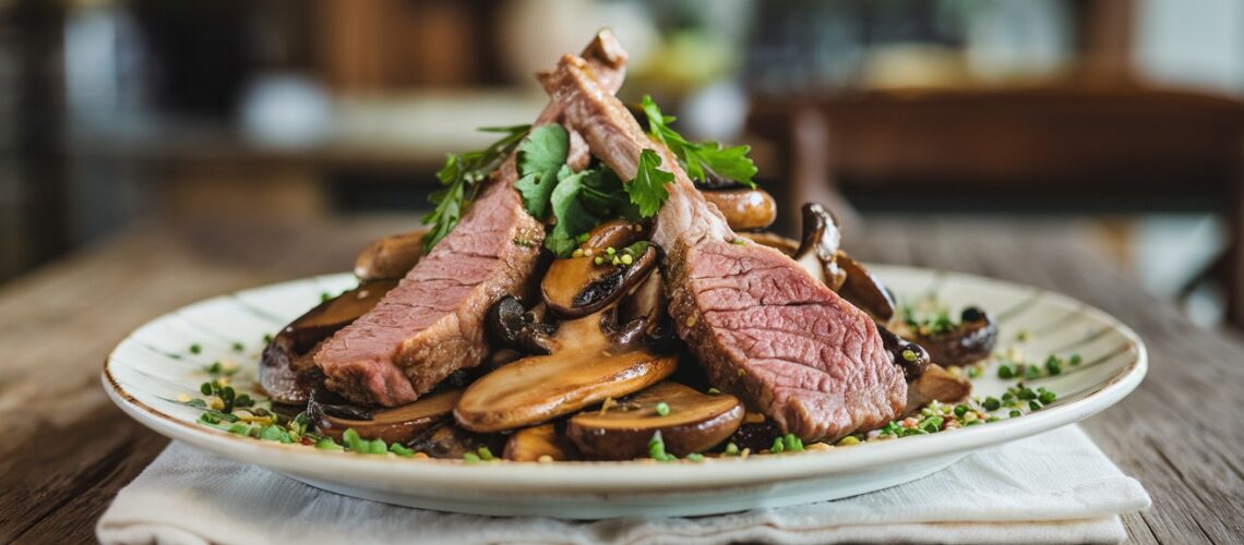 Lamb and Mushroom Stir-Fry