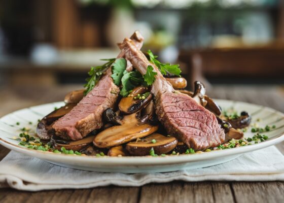 Lamb and Mushroom Stir-Fry