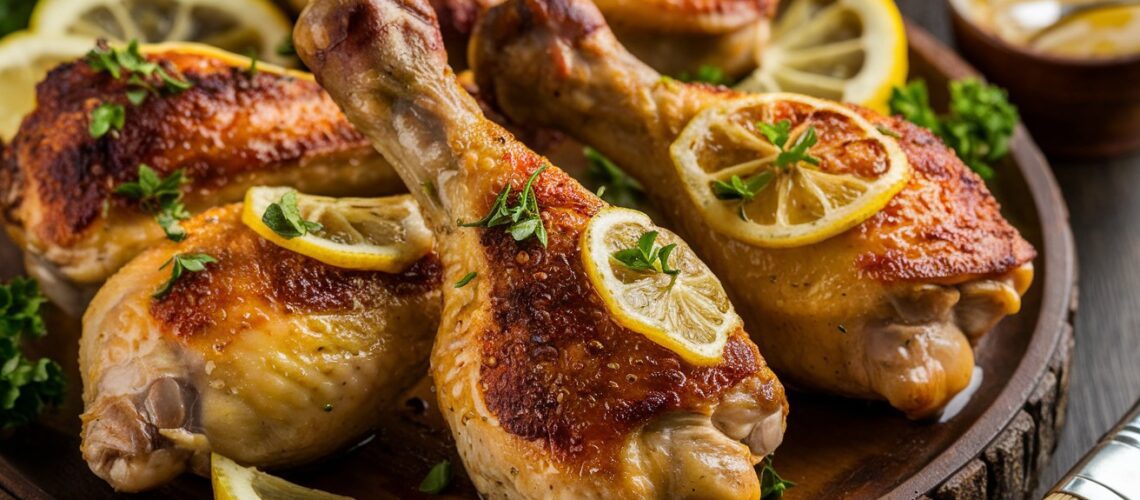 Lemon Garlic Butter Chicken Drumsticks