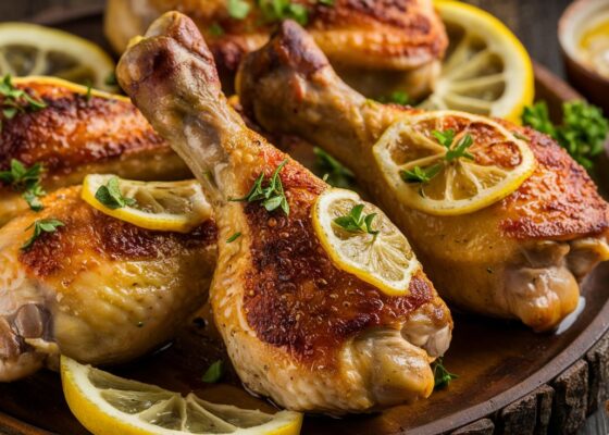 Lemon Garlic Butter Chicken Drumsticks