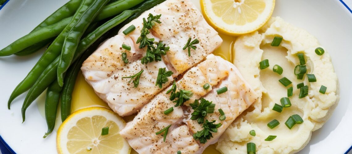 Lemon Pepper Baked Haddock