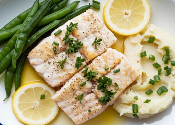 Lemon Pepper Baked Haddock