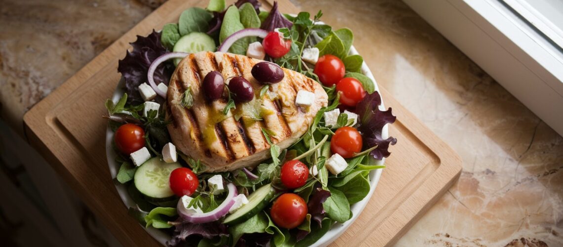 Mediterranean Grilled Chicken Salad