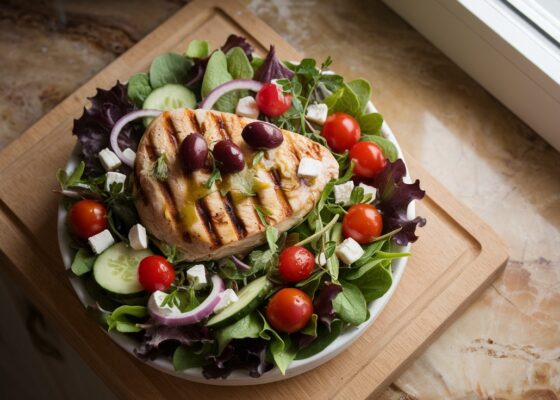 Mediterranean Grilled Chicken Salad