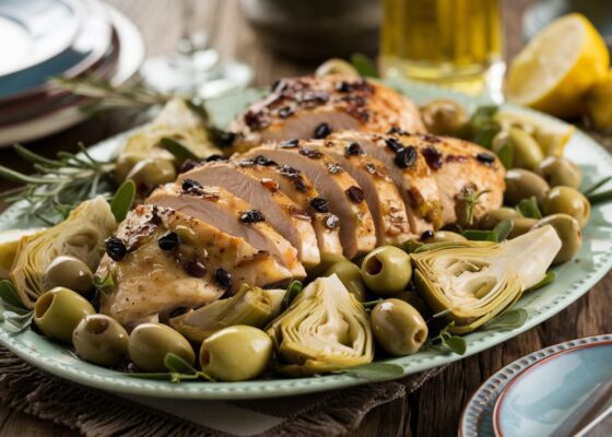 Mediterranean Olive and Artichoke Chicken