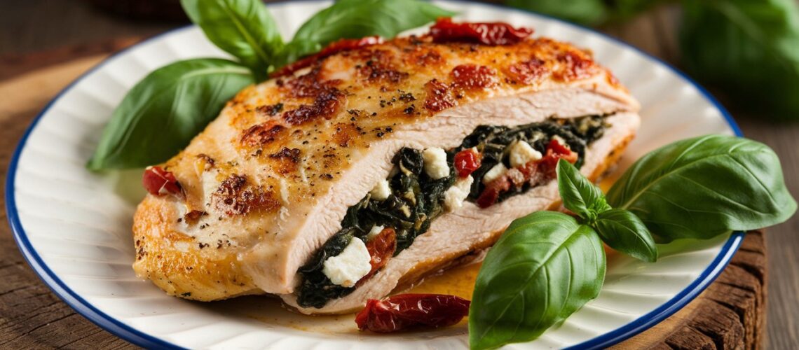 Mediterranean Stuffed Chicken Breasts