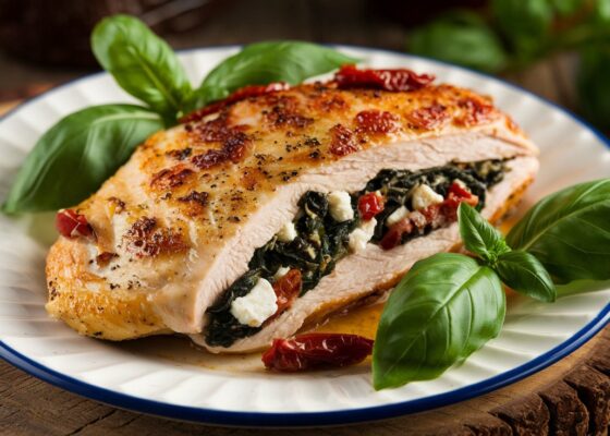 Mediterranean Stuffed Chicken Breasts