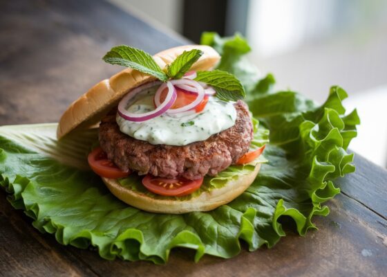 Minted Lamb Burgers