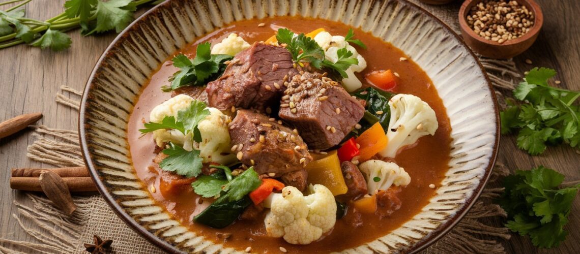 Moroccan Lamb and Cauliflower Stew