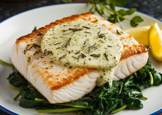 Pan-Fried Halibut with Herb Butter