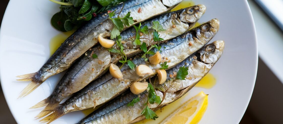 Pan-Fried Sardines with Garlic and Herbs