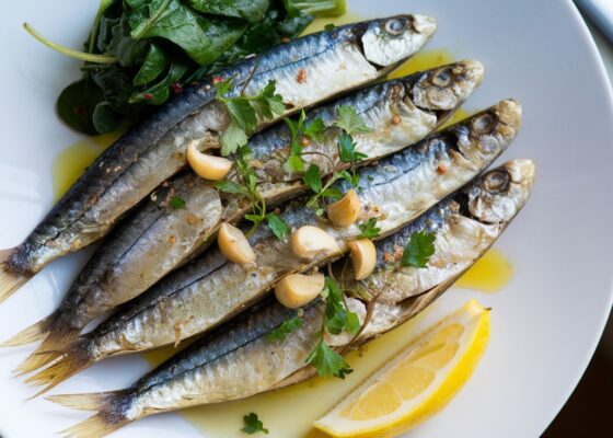 Pan-Fried Sardines with Garlic and Herbs