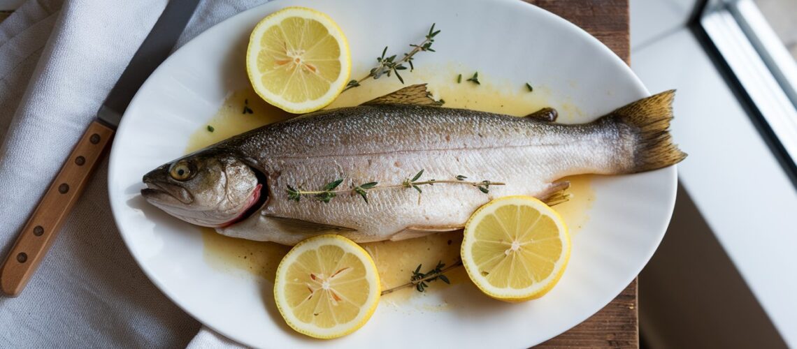 Pan-Seared Trout with Lemon and Thyme