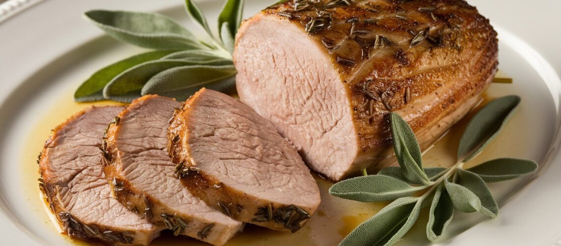 Pork Loin with Sage Butter