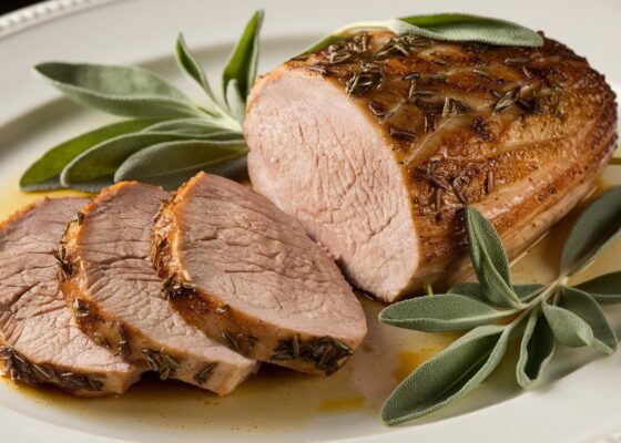 Pork Loin with Sage Butter