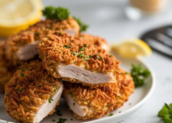 Crispy Keto Pork Rind Crusted Chicken Nuggets Recipe