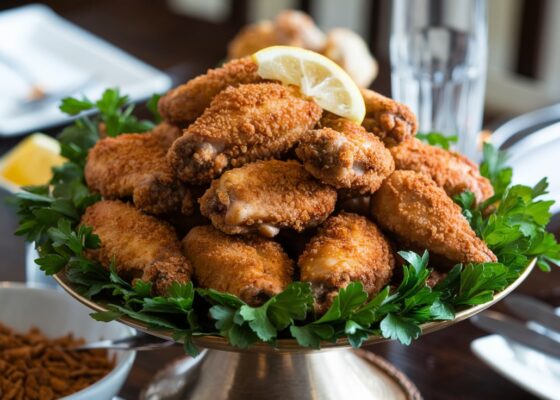 Pork Rind Crusted Chicken Wings