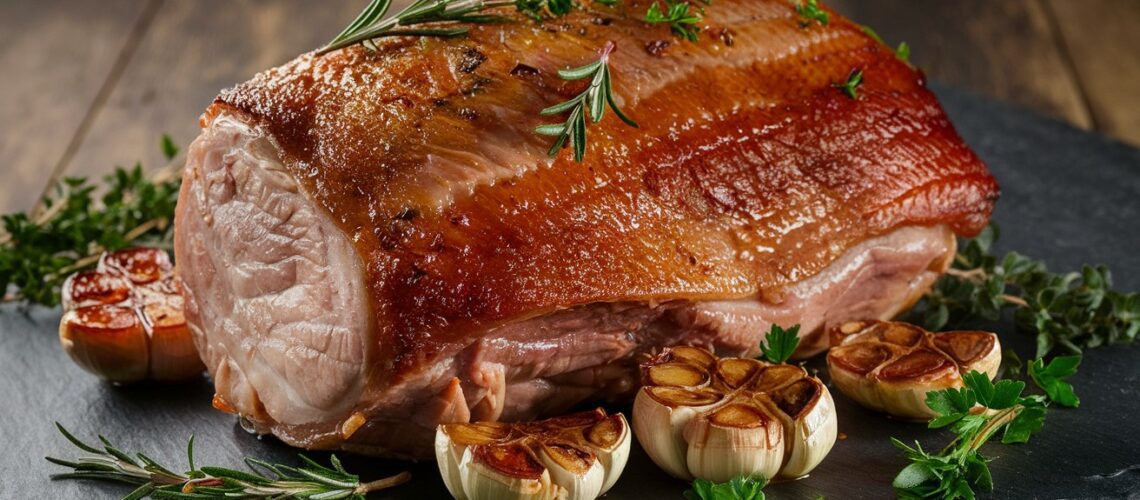 Pork Shoulder Roast with Garlic and Herbs