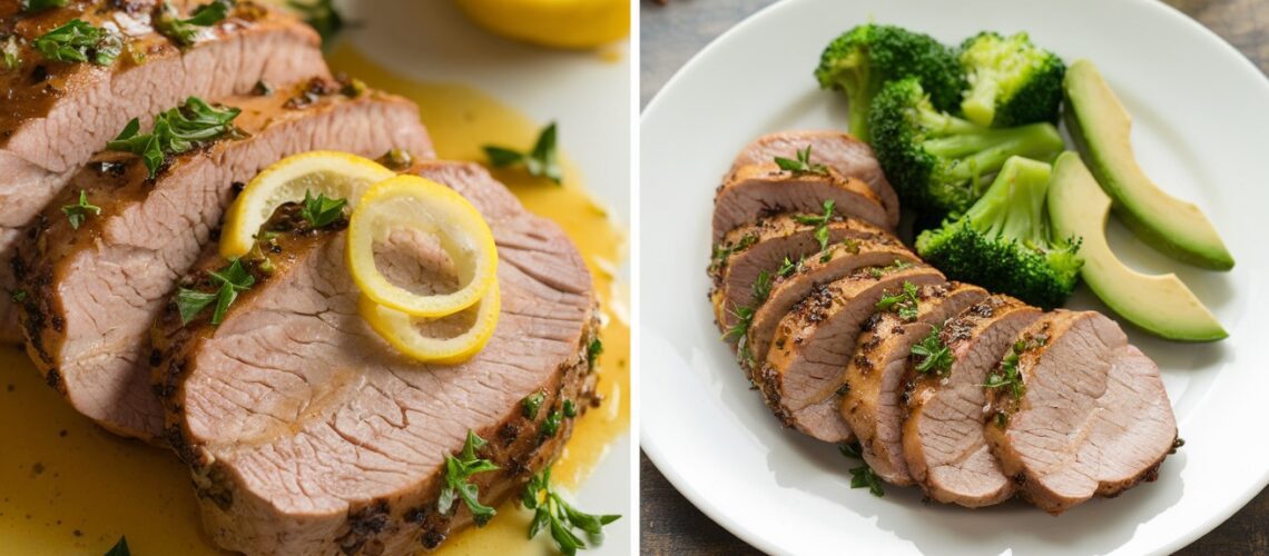 Pork Tenderloin with Lemon Butter Sauce